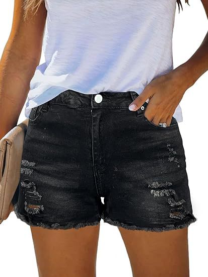Casual Vintage Denim Shorts Hi – Shorts Denim Frayed recenzja i cena