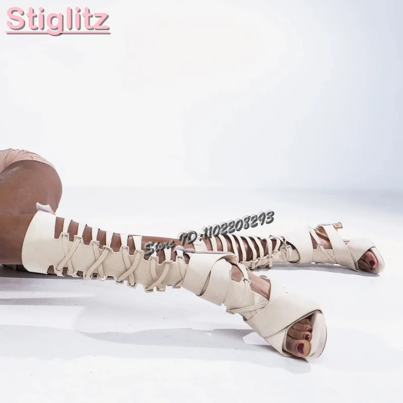 Retro Cross-tied Roman Sandals – Sandal Strappy Heeled recenzja i cena