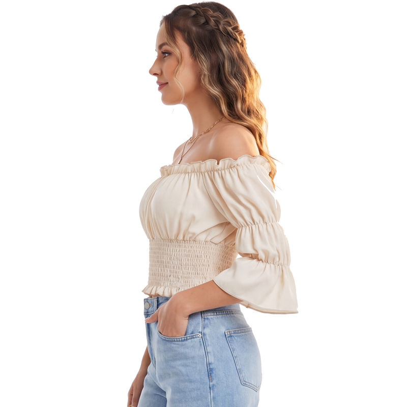 Renaissance Blouse Women Top w – Blouse Off Shoulder recenzja i cena