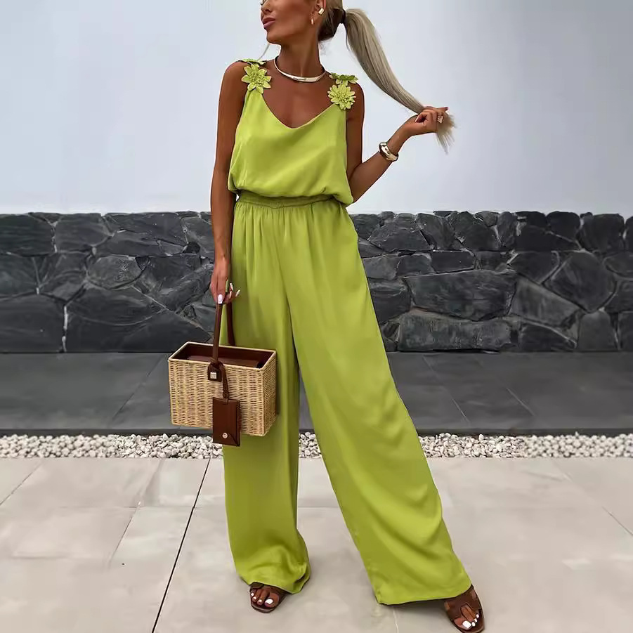 Casual Jumpsuit Strappy Sleeve – Jumpsuit Linen Relaxed recenzja i cena
