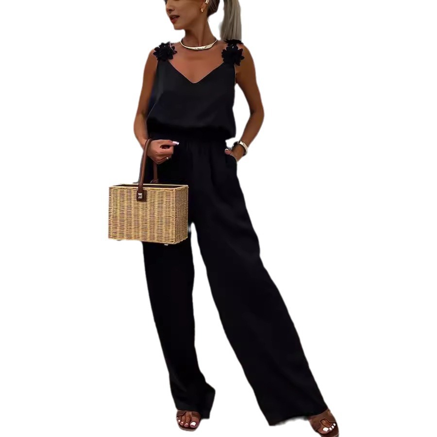 Casual Jumpsuit Strappy Sleeve – Jumpsuit Linen Relaxed recenzja i cena