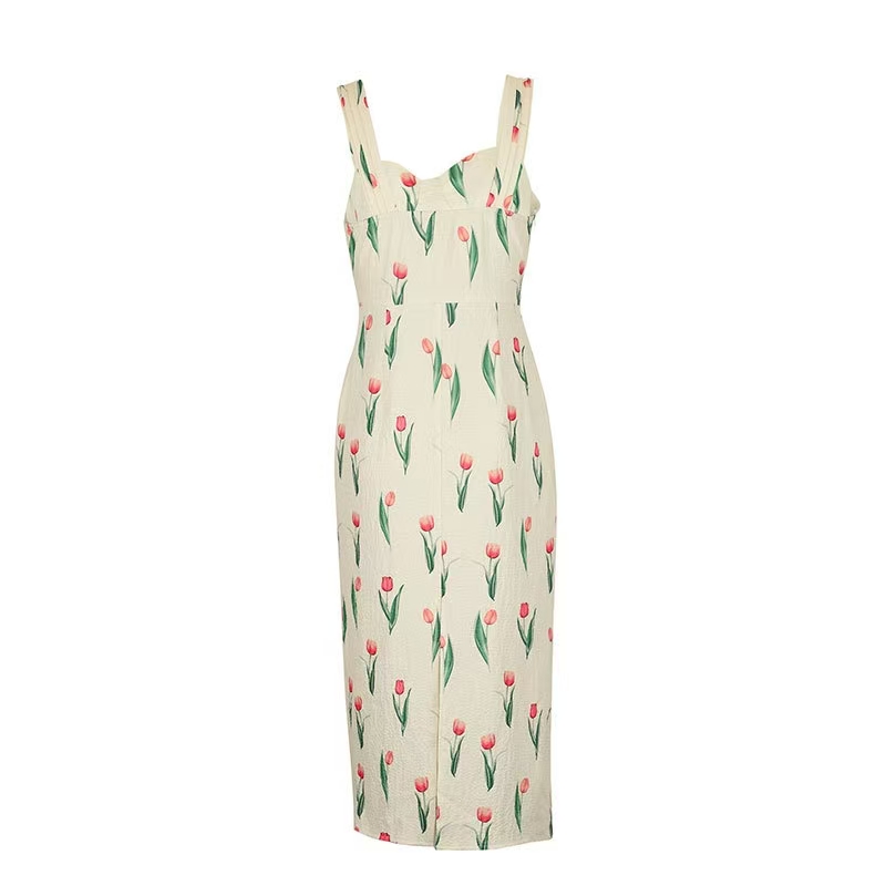 Fashionable Floral Print Crop  – Midi Skirt Floral recenzja i cena
