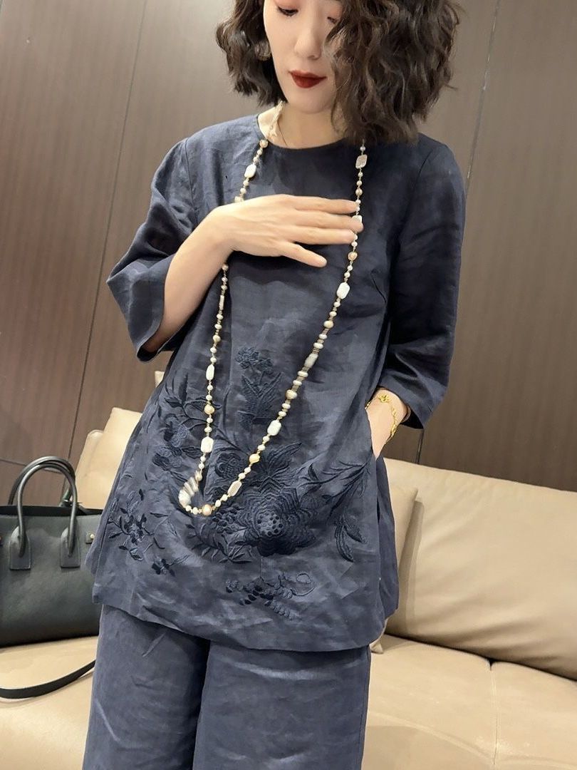 High-End Lightweight Cotton Li – Linen Pant Wide recenzja i cena