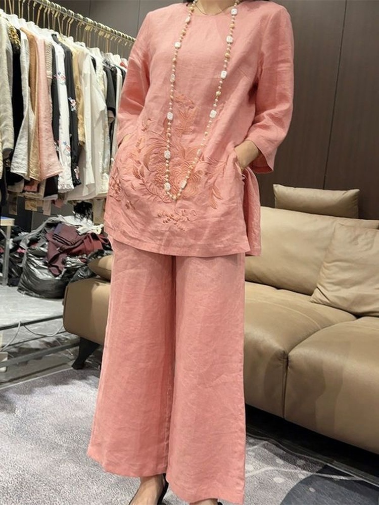 High-End Lightweight Cotton Li – Linen Pant Wide recenzja i cena