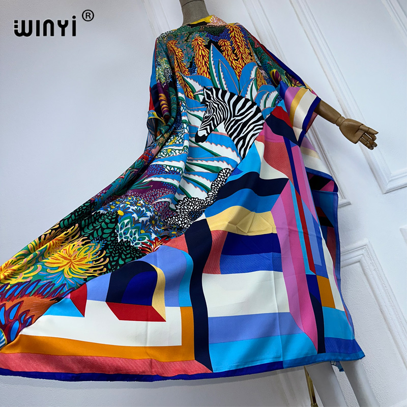 WINYI new high quality Print k – Cover Up Kaftan recenzja i cena
