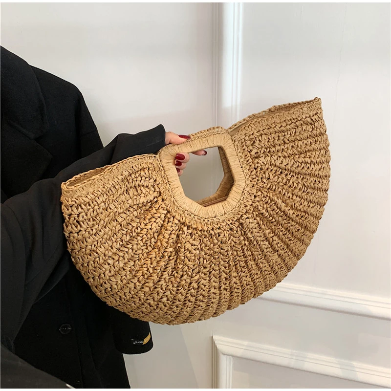 Popular Russian Woven Clutch H – Crochet Bag Raffia recenzja i cena