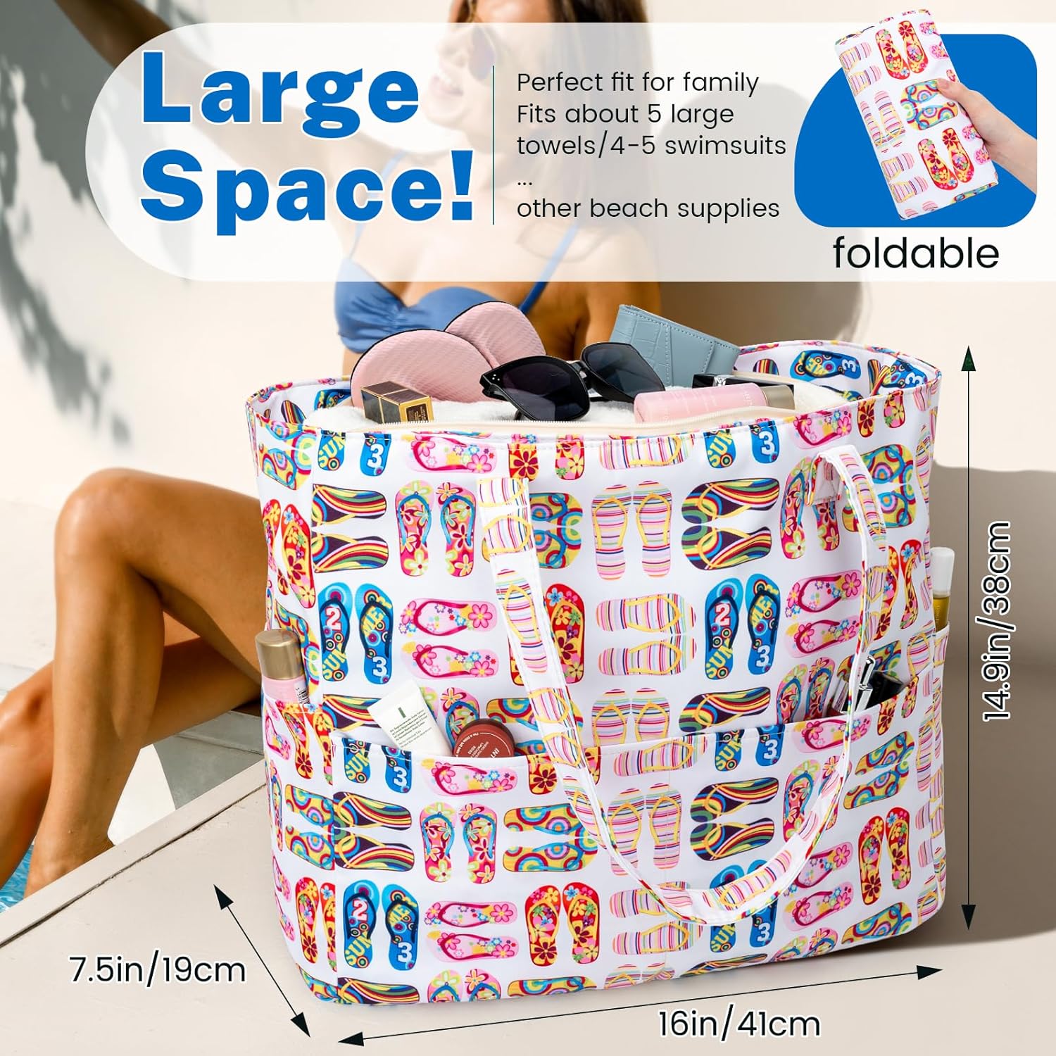 Beach Bag for Women, Hobo Pool – Tote Bag Beach recenzja i cena