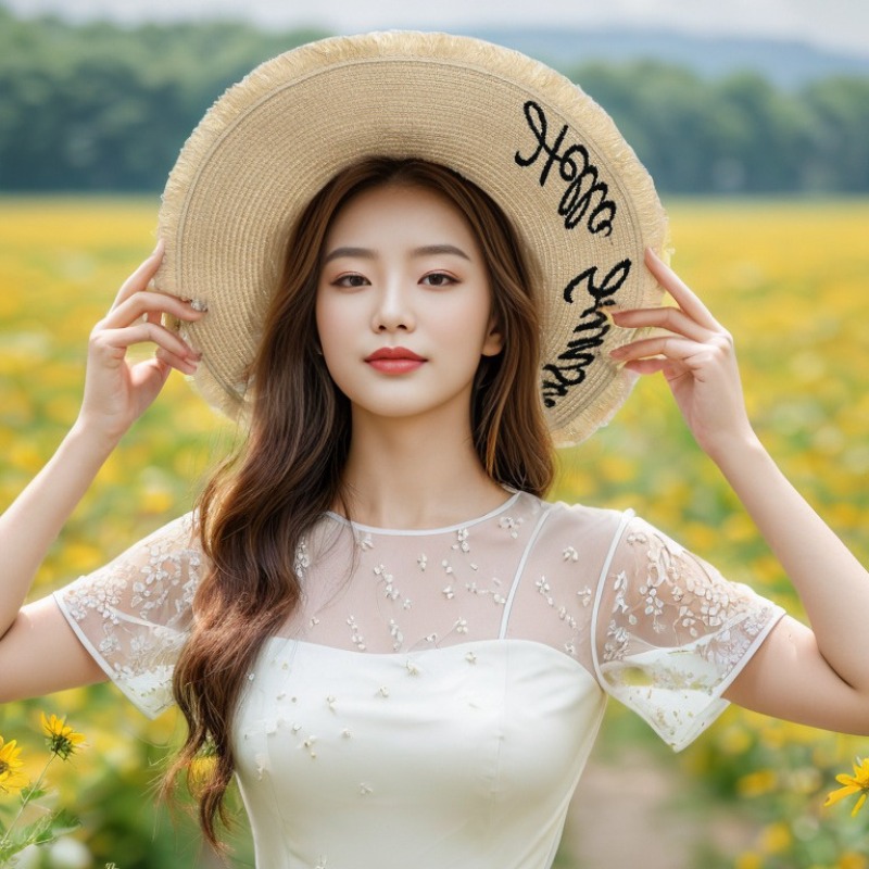 1pc Summer Floppy Beach Hats f – Hat Floppy Wide recenzja i cena