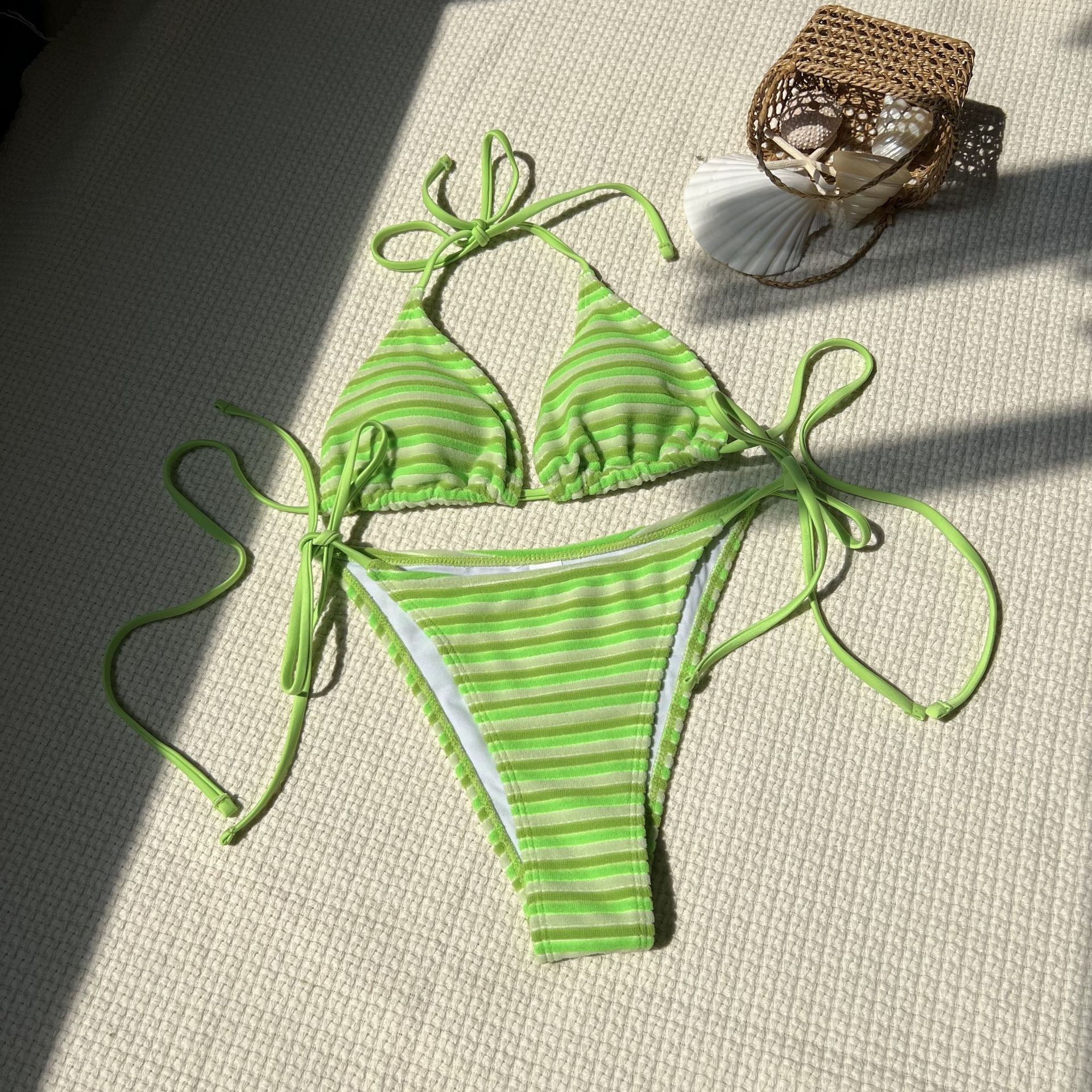 Hot Lingerie Bikini Triangle T – Swimsuit Bikini Ruched recenzja i cena