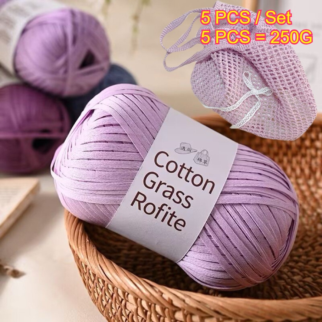 5PCS 250g Raffia Paper Rope Kn – Crochet Bag Raffia recenzja i cena