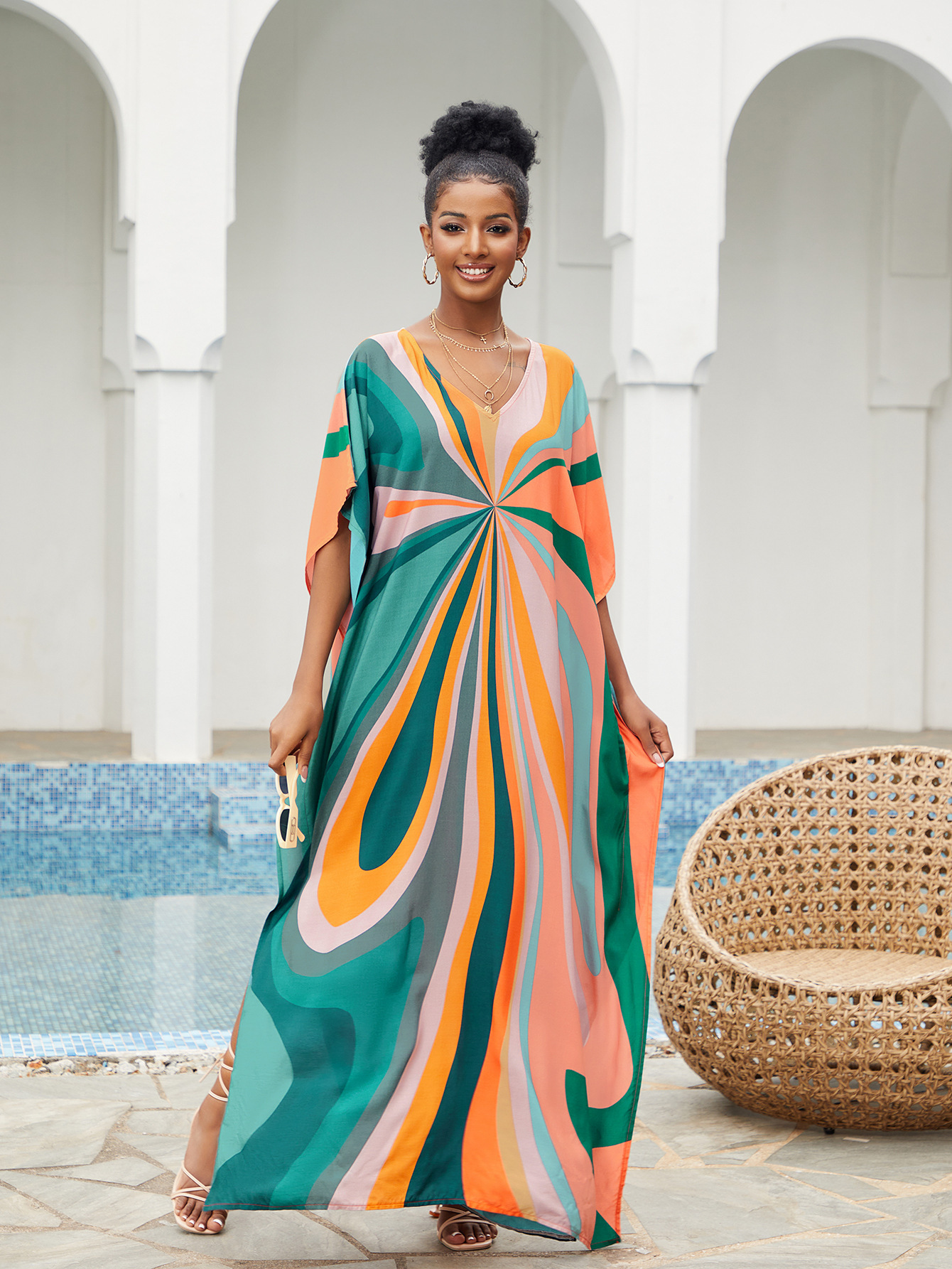 Women Beach Cover Up Loose Kaf – Cover Up Kaftan recenzja i cena