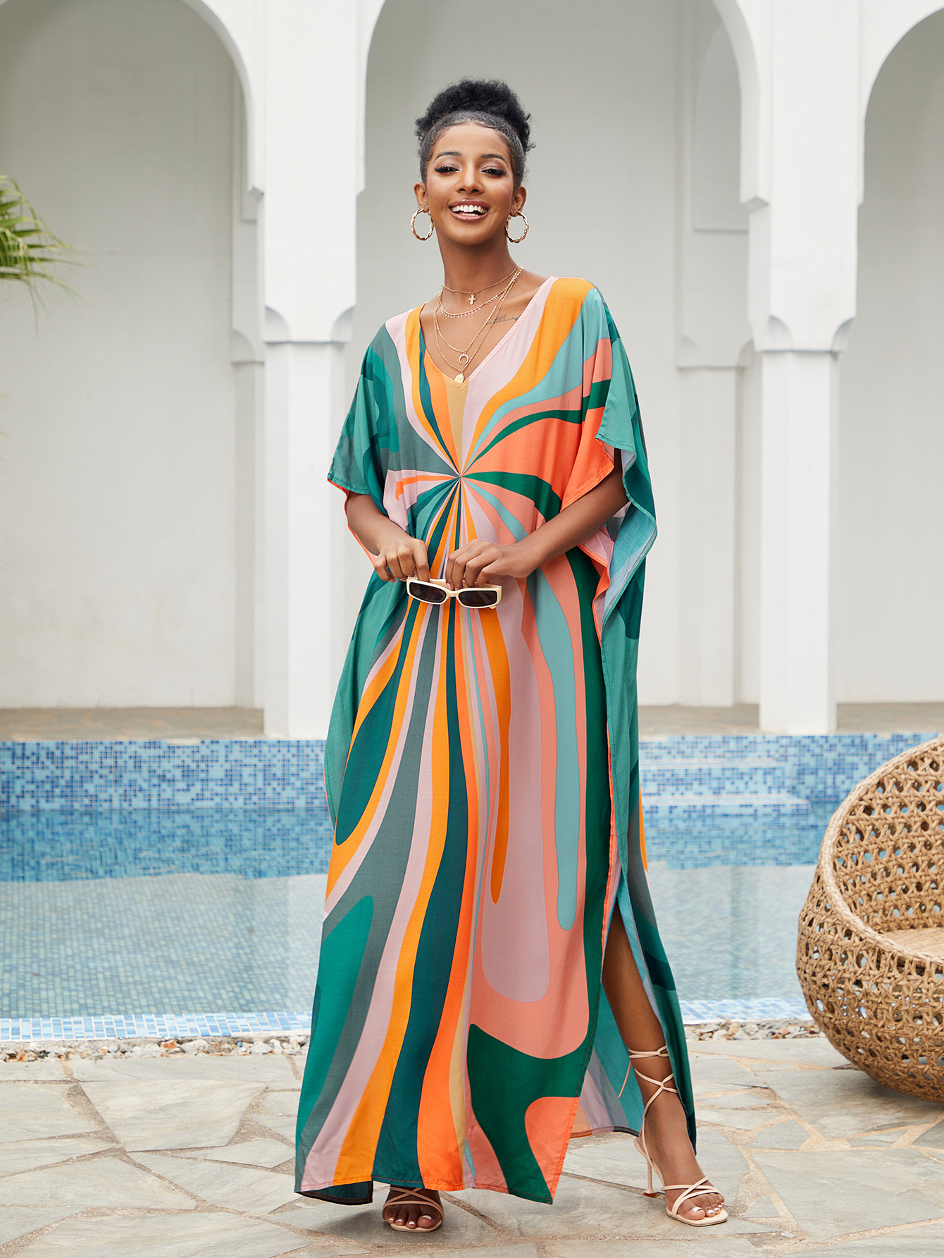Women Beach Cover Up Loose Kaf – Cover Up Kaftan recenzja i cena