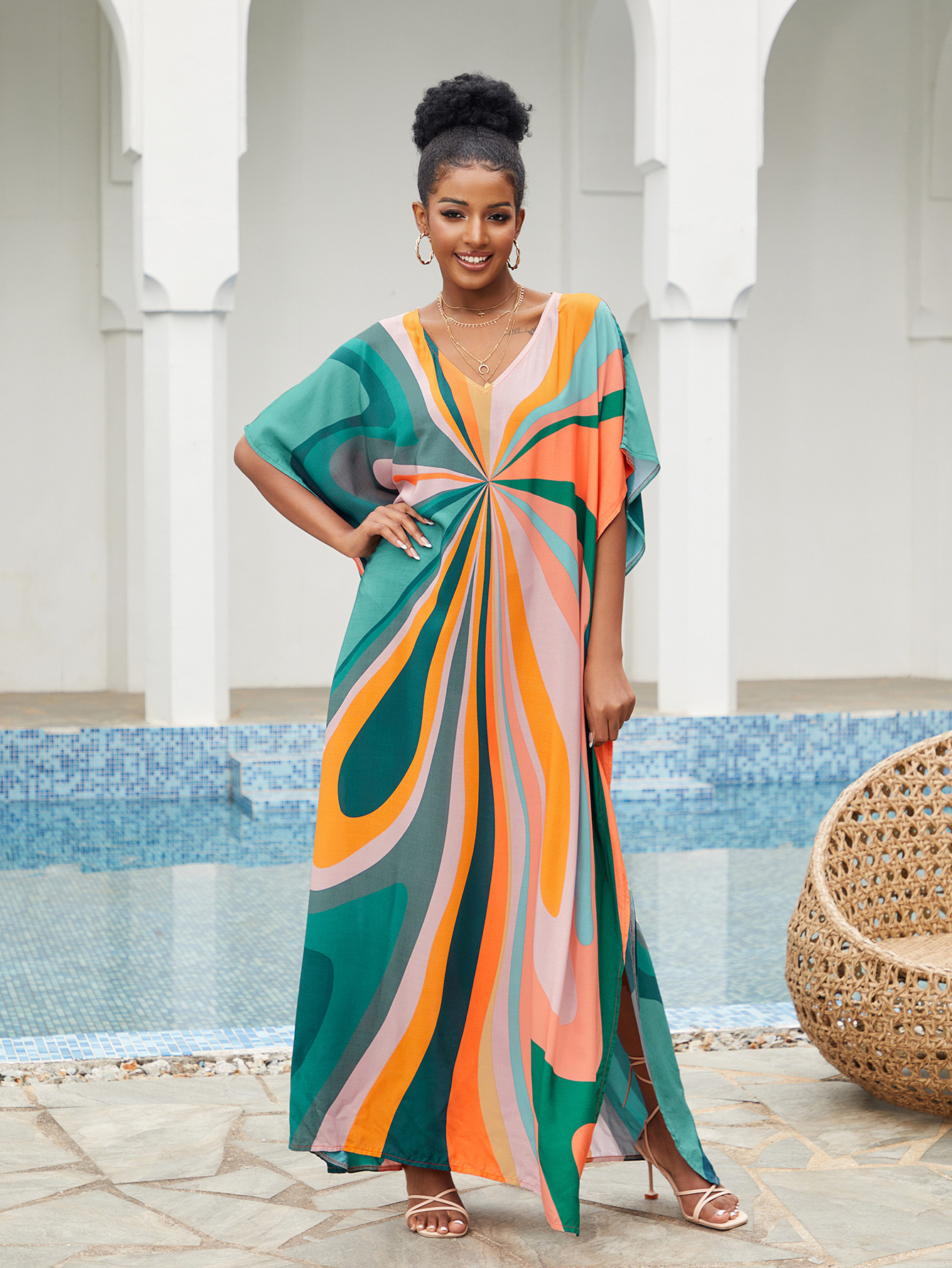 Women Beach Cover Up Loose Kaf – Cover Up Kaftan recenzja i cena