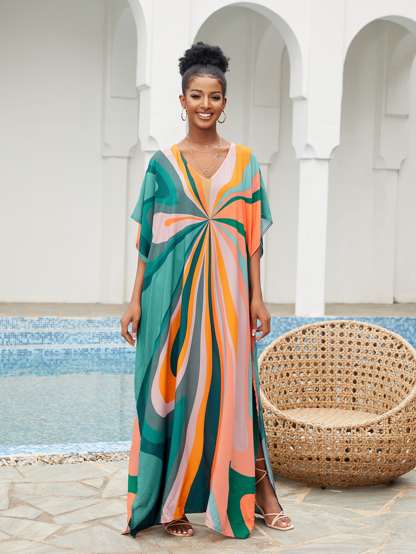Women Beach Cover Up Loose Kaf – Cover Up Kaftan recenzja i cena
