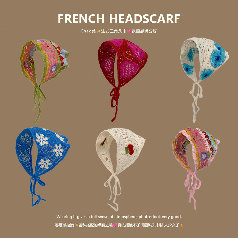 Knit Triangle Headband French  – Headband Summer Knit recenzja i cena