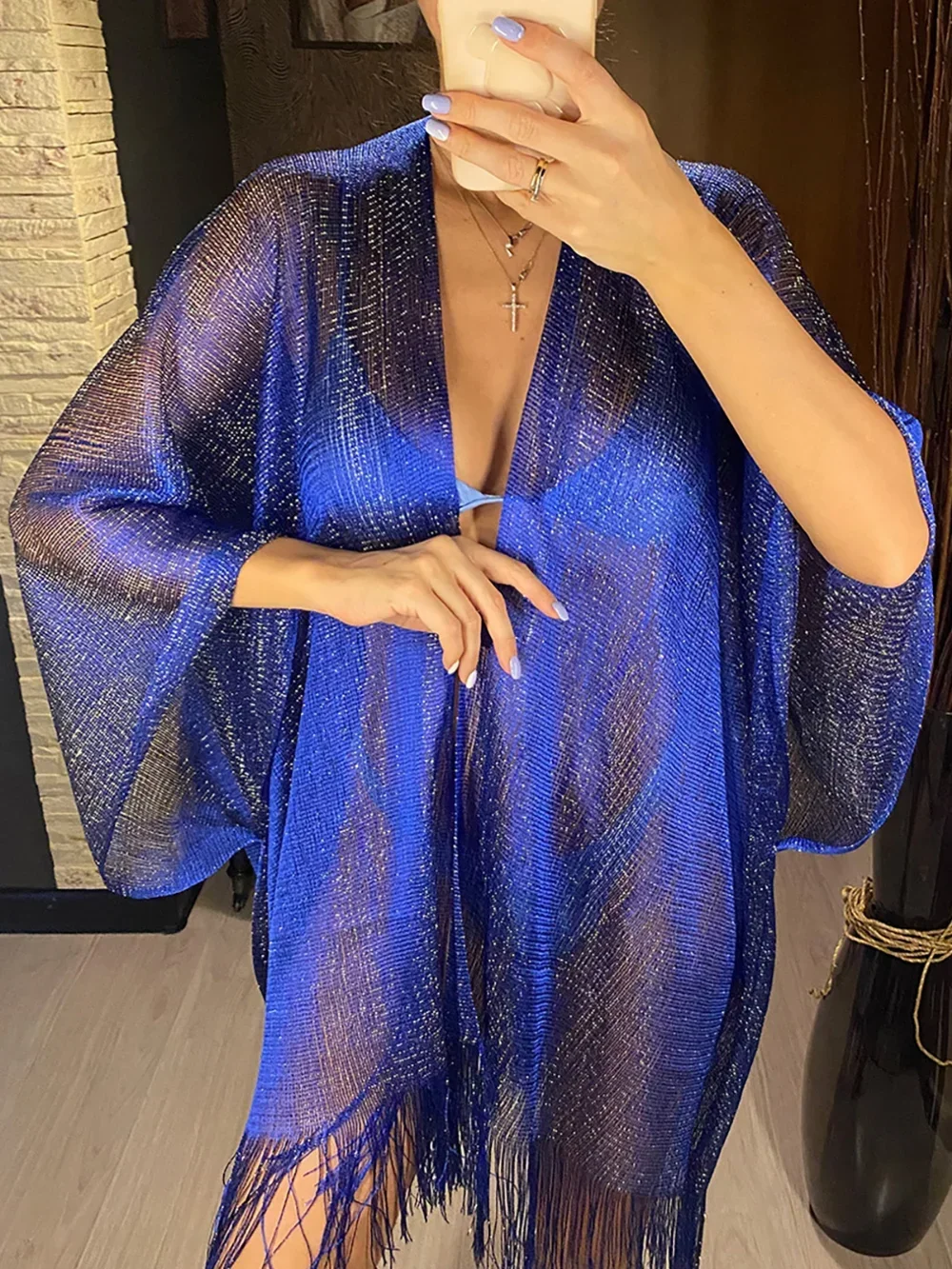 Tassel Gold Bikini Cover Up Se – Cover Up Kaftan recenzja i cena