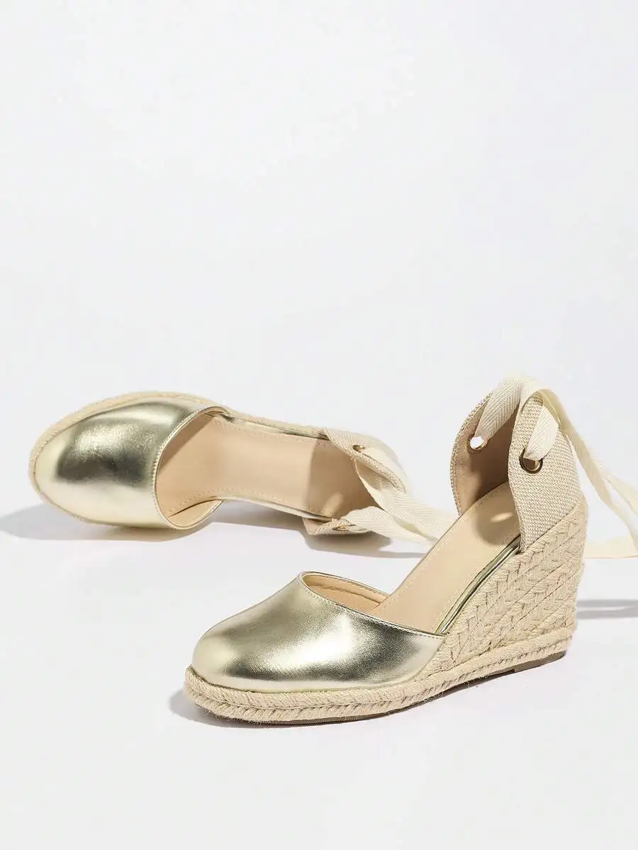 Metallic Cap Toe Espadrille We – Wedge Espadrille Women recenzja i cena