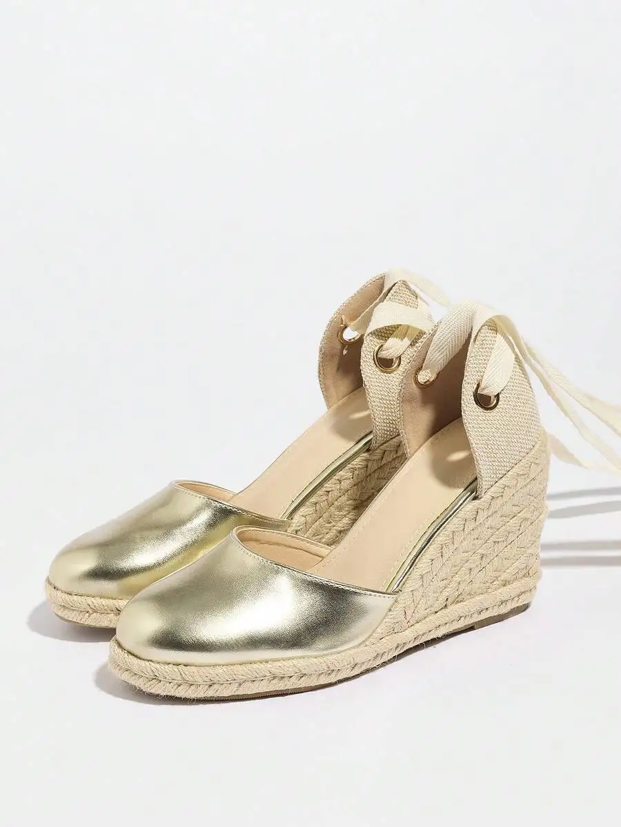 Metallic Cap Toe Espadrille We – Wedge Espadrille Women recenzja i cena
