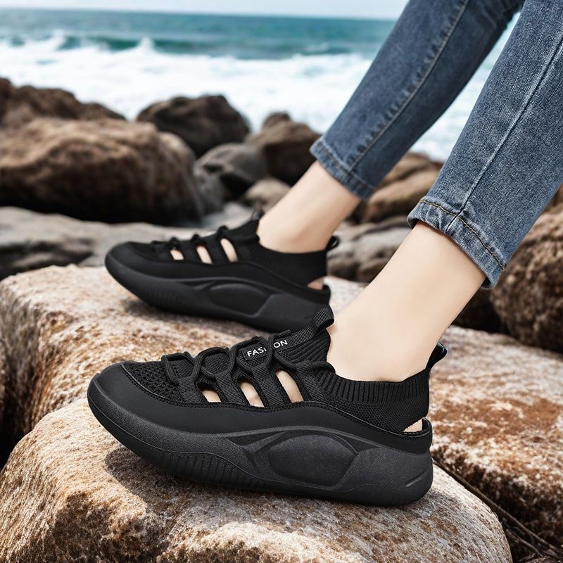Women's Openwork Breathable Ov – Wedge Espadrille Women recenzja i cena