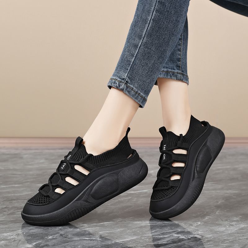 Women's Openwork Breathable Ov – Wedge Espadrille Women recenzja i cena